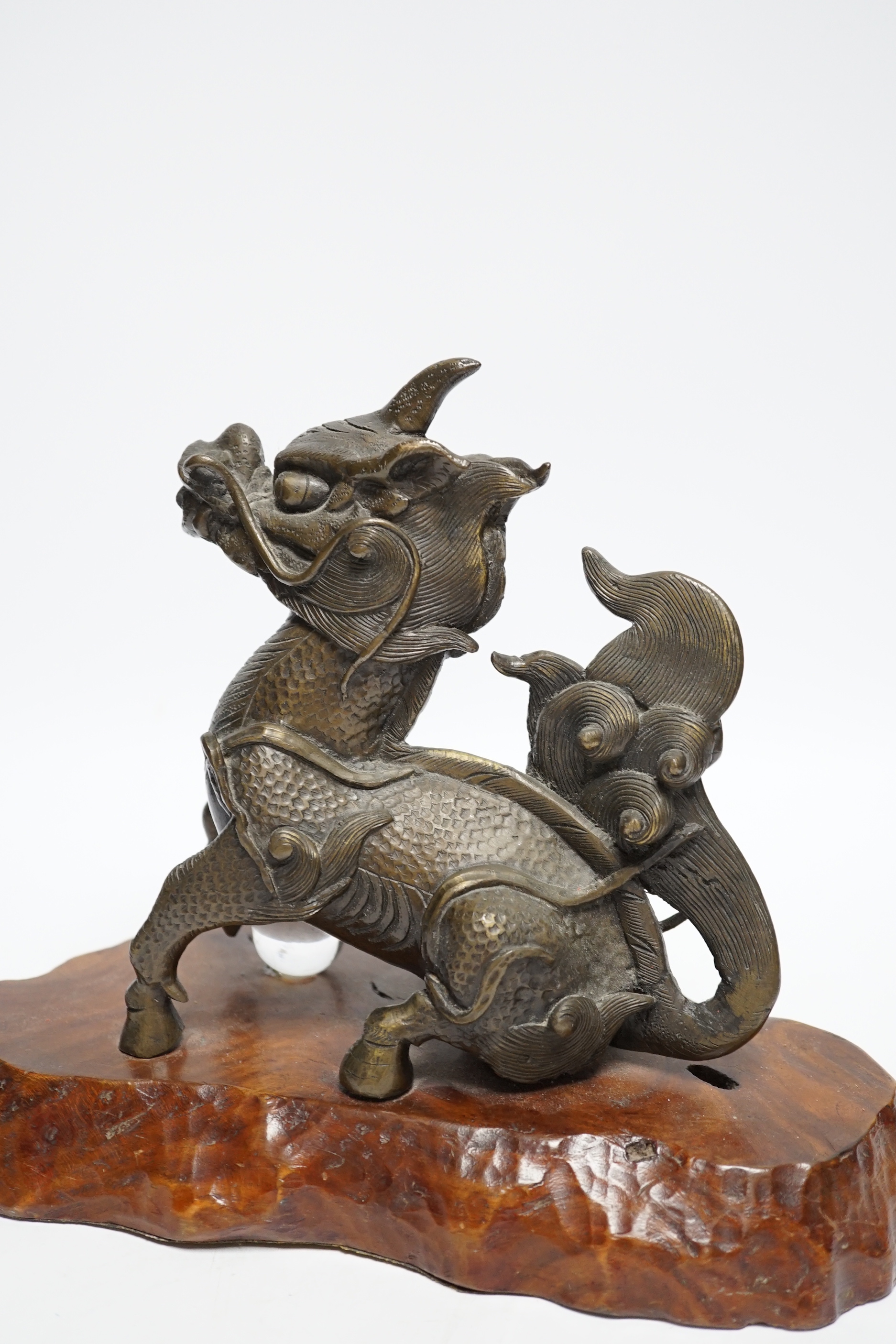 A bronze study of a Kirin, probably Japanese, 22cm high